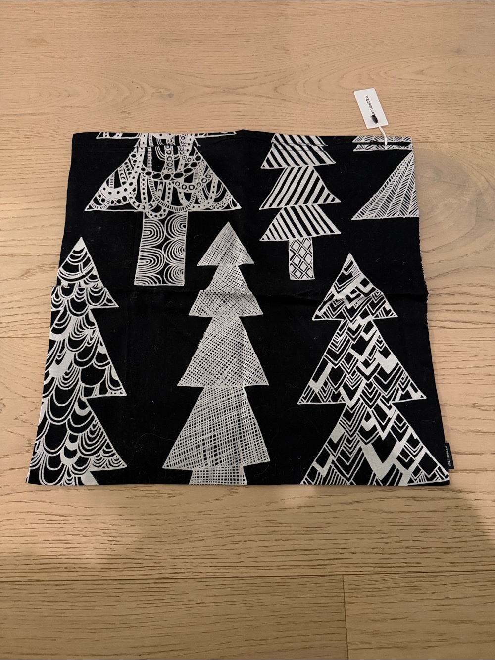 Marimekko Black and White Graphic pillow case